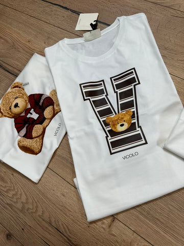 T-shirt V orsetto - Vicolo
