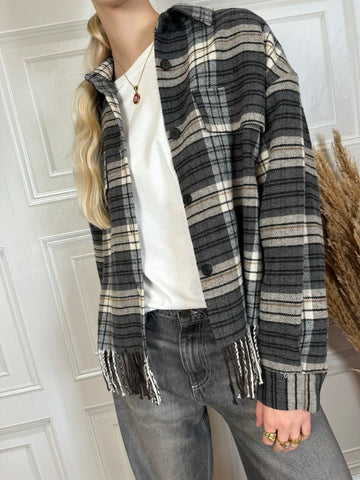 Camicia giacca check frange - Vicolo