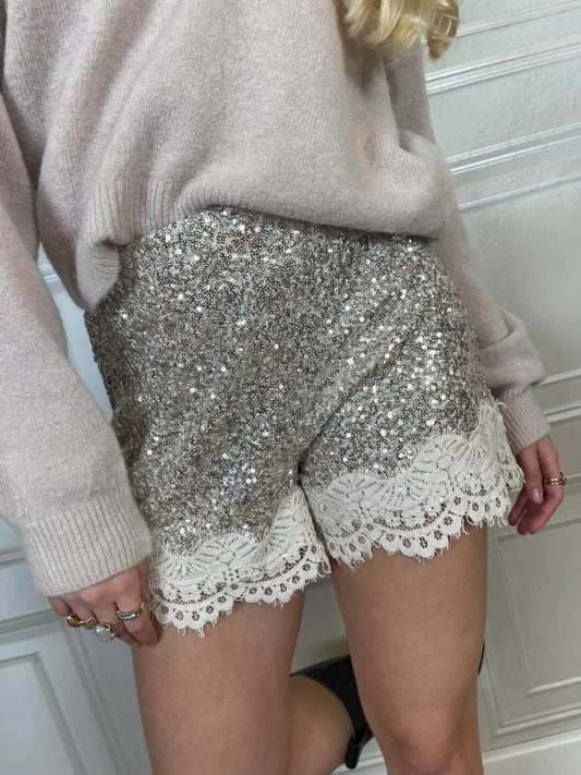 Shorts lingerie pailettes - Philia Loft