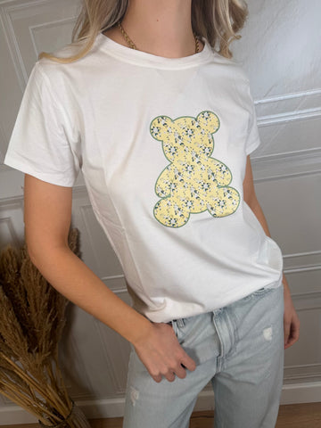 T-shirt orsetto fiorellini - Vicolo