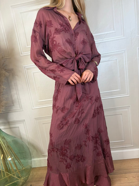 Camicia voile ricamata - Haveone
