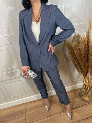 Completo giacca e pantalone strass - Tensione In