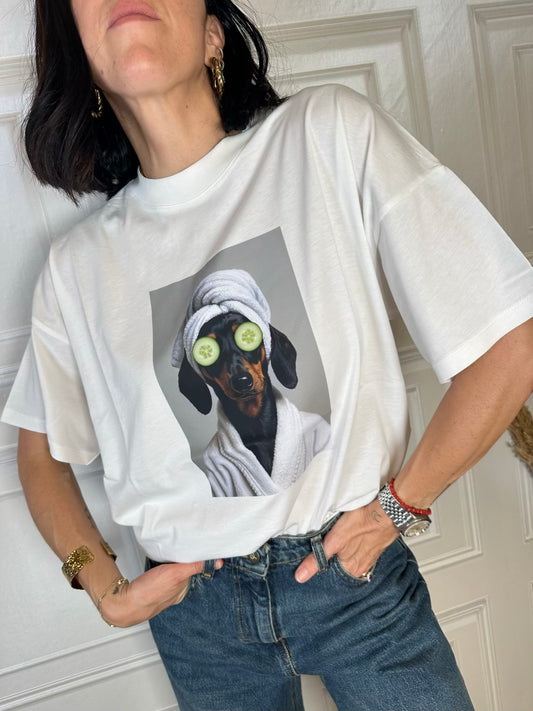 T-shirt bassotto cetrioli - Vicolo