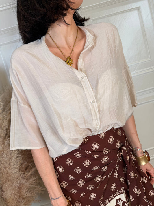 Camicia mussola mezza manica - Vicolo