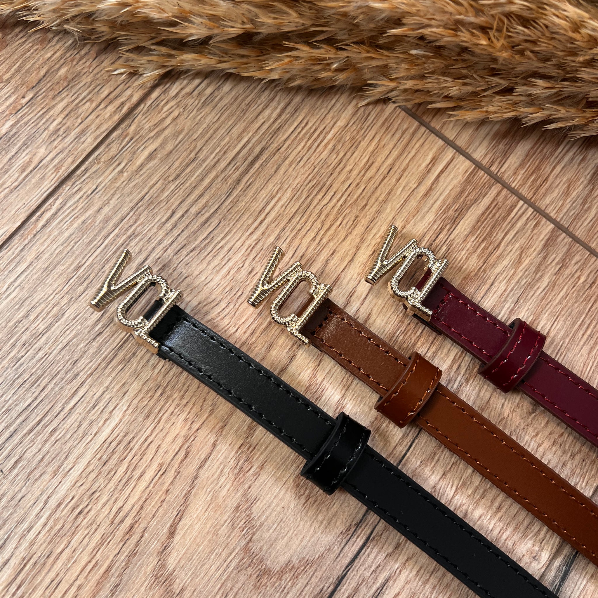 Cintura mini logo in pelle - Vicolo