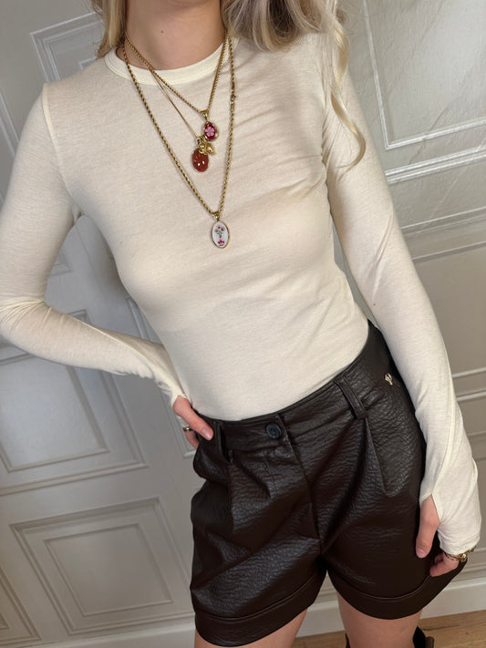 Maglina girocollo manicotti - Vicolo