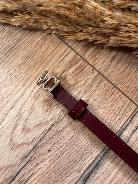 Cintura mini logo in pelle - Vicolo