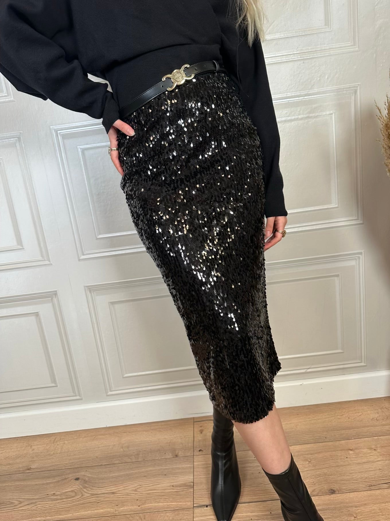 Gonna midi paillettes - Kikisix