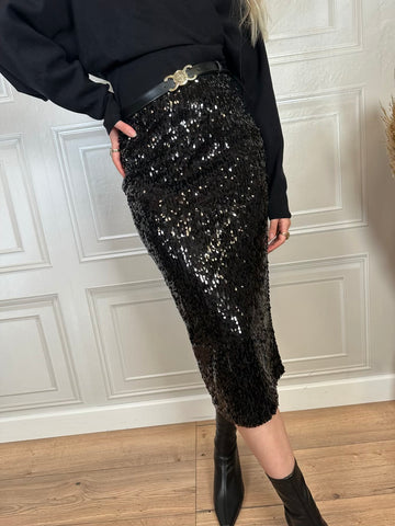 Gonna midi paillettes - Kikisix