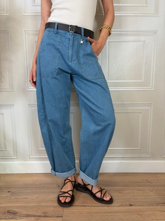 Pantalone egg fit denim - SusyMix