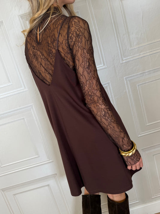 Abito Lea canotta pizzo moro - HaveOne