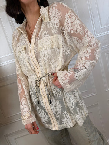 Camicia pizzo zip - Vicolo
