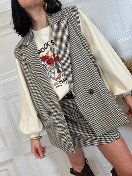 Gilet quadretti - Haveone