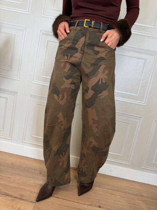 Pantalone barrel camouflage scuro - SusyMix