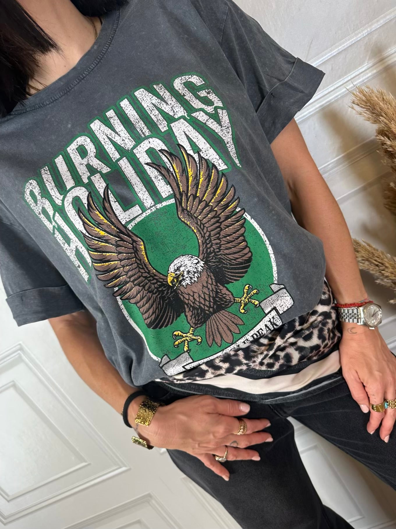 T-shirt burning holiday - Haveone