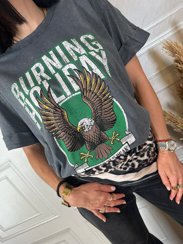 T-shirt burning holiday - Haveone