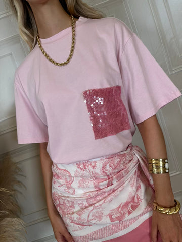T-shirt candy paillettes - Tensione In