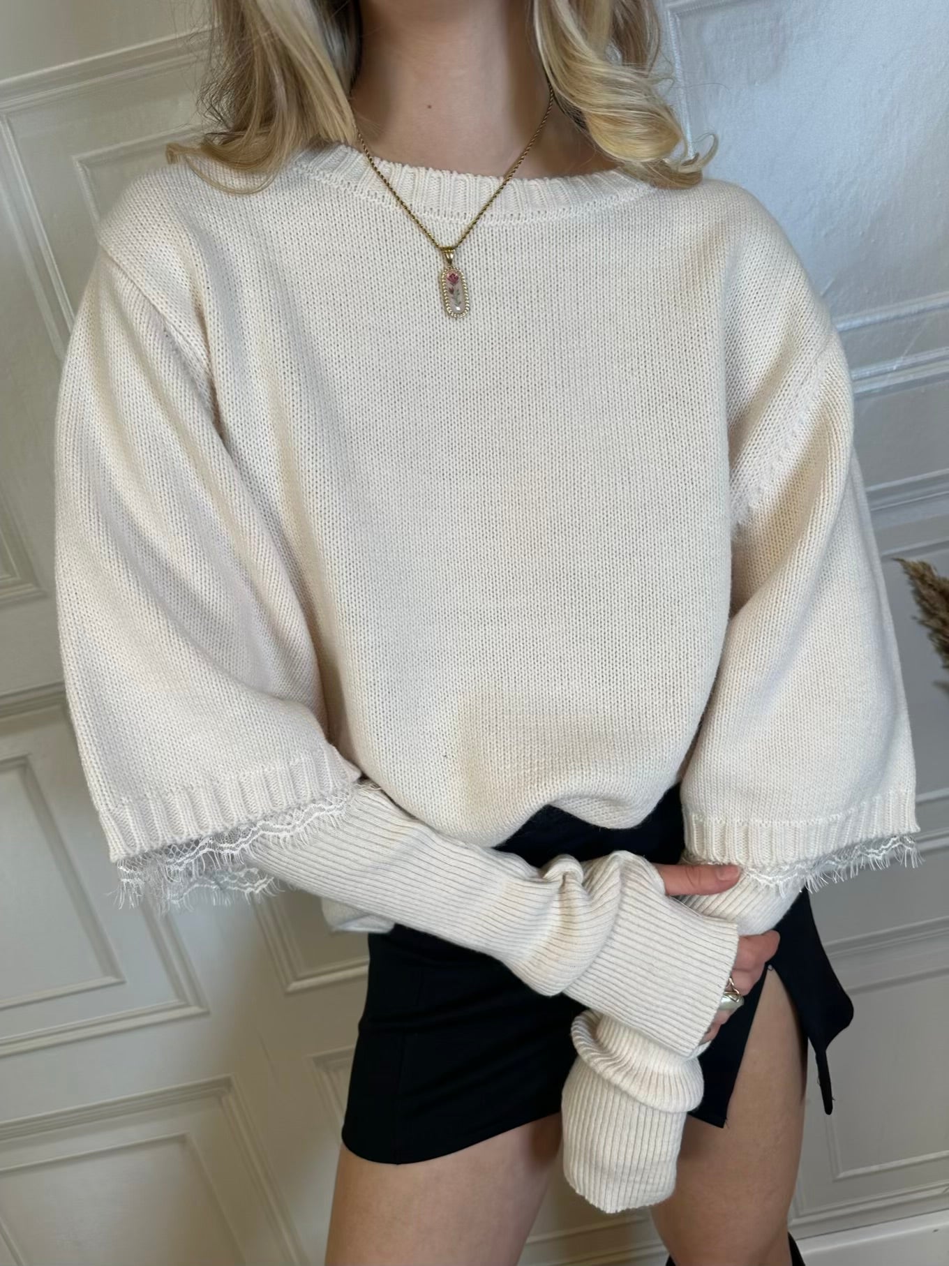 Maglia manicotti pizzo - HaveOne