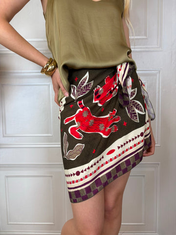 Gonna pareo tigri verde militare - HaveOne