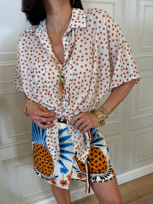 Coordinato camicia e gonna Pina colada- Vicolo