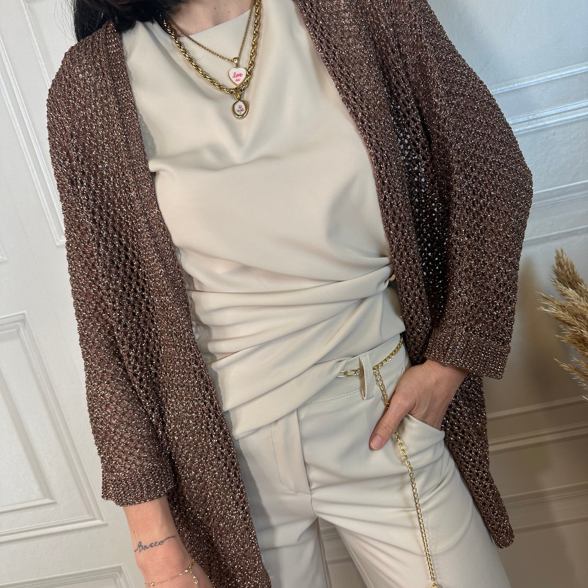 Cardigan lurex - Kontatto