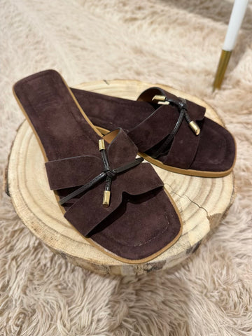 Ciabatta suede moro - Ovye
