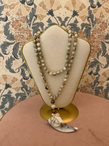 Collana Boho ciondolo corno  - Hola selection