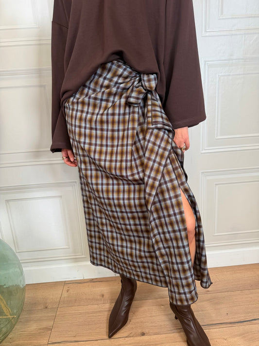 Longuette check moro e azzurro - Haveone