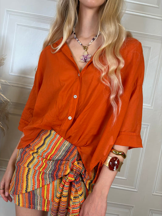 Camicia mussola papaya - Haveone