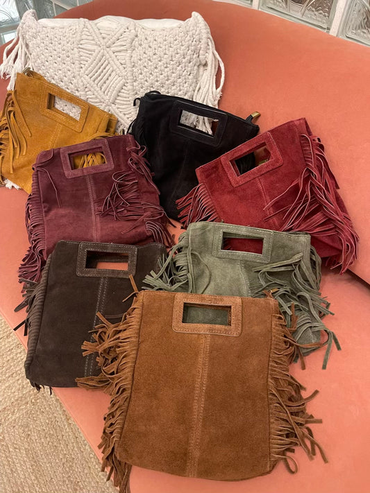 Borsa suede frange - Hola selection