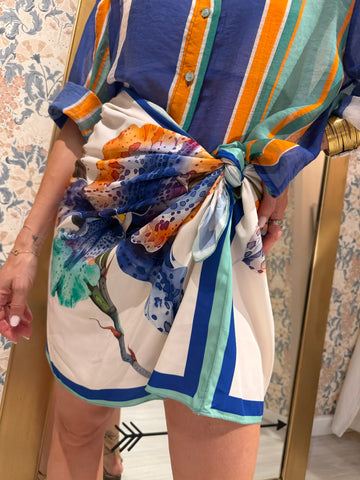 Gonna pareo orchidea azzurro - Haveone