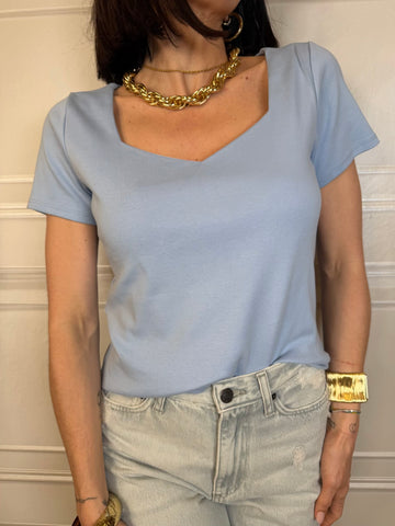 T-Shirt scollo cuore - Hola Selection