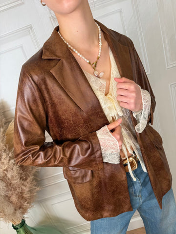 Blazer effetto crosta - Kikisix