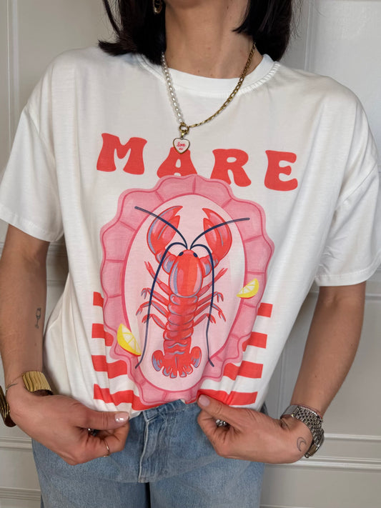 T-shirt mare aragosta - Hola Selection