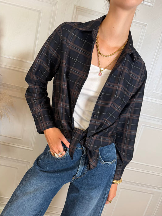 Preorder Camicia check blu e moro - Susymix