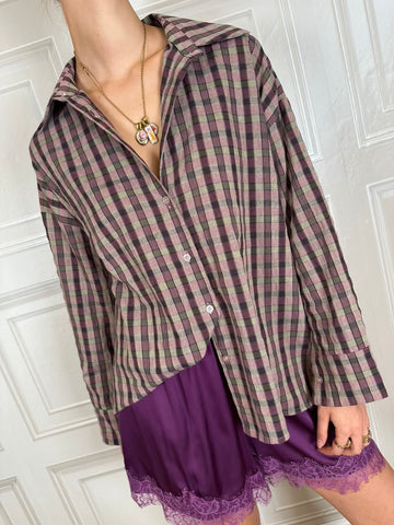 Camicia quadri viola - Susymix