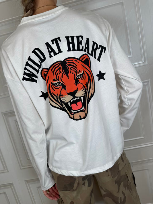 T-shirt wild at heart bianca - Haveone