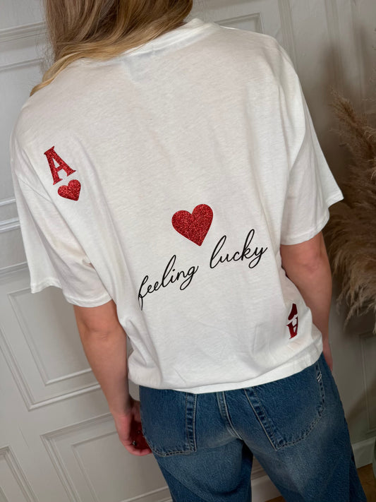 T-shirt cuoricino glitter - Kikisix