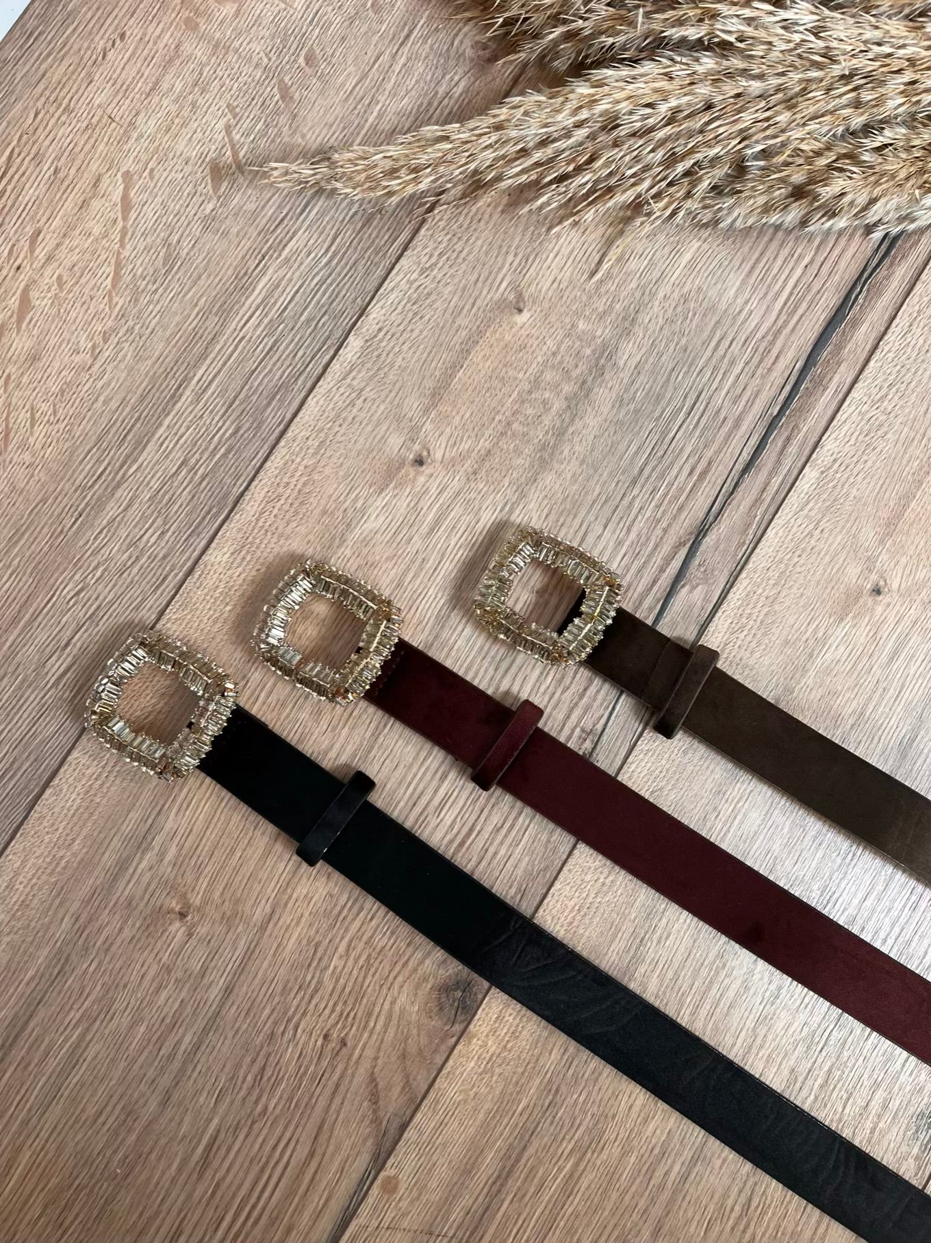 Cintura velluto fibbia strass - Hola selection