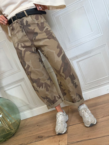 Pantalone barrel stellina camouflage - SusyMix