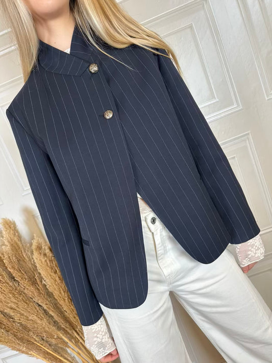Blazer gessato blu navy - Vicolo