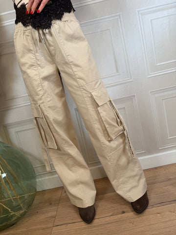 Pantalone cargo beige - Haveone