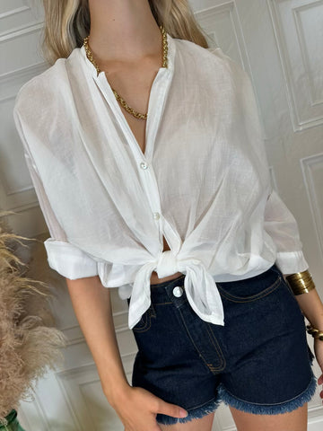 Camicia mussola panna - Tensione In