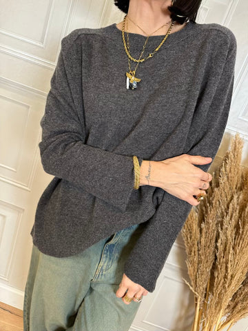 Maglia girocollo over  100% lana - Tensionein