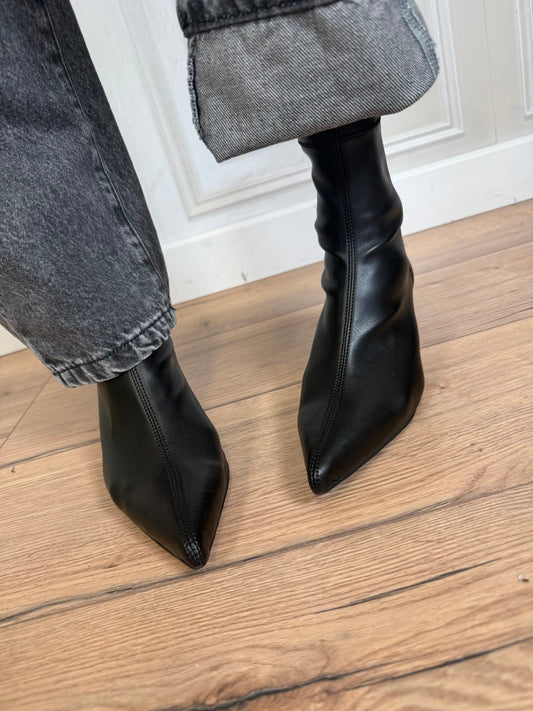 Stivaletto calzino nero mini - Ovyé