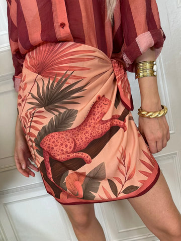 Gonna pareo Leopard rosa - Haveone