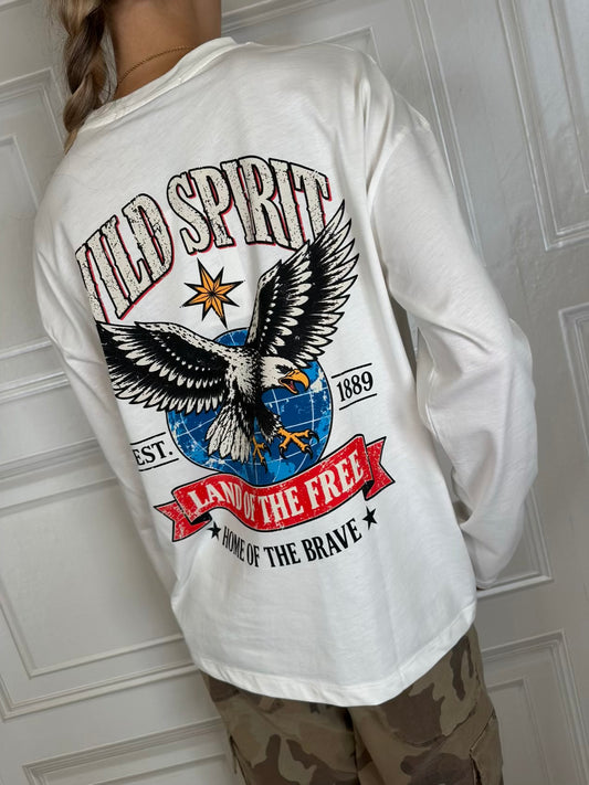 T-shirt wild spirit bianca- Haveone