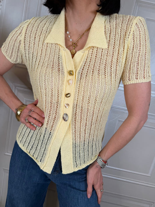 Polo traforata in maglia - Hola Selection