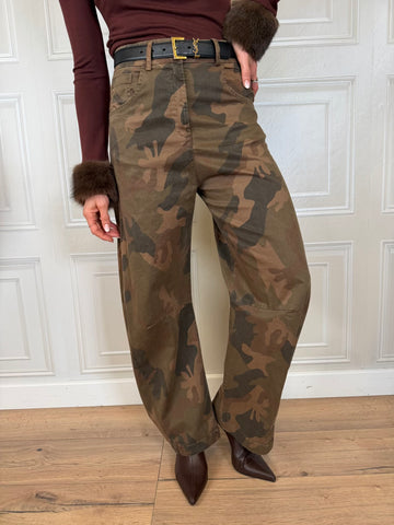 Pantalone barrel camouflage scuro - SusyMix