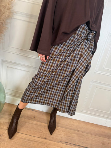 Longuette check moro e azzurro - Haveone